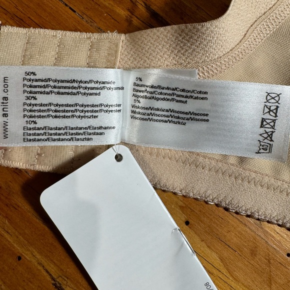 NWT Anita Care Safina Embroidered Mastecomy Softcup Bra #5349X in Nude/skin 42C - Picture 8 of 14